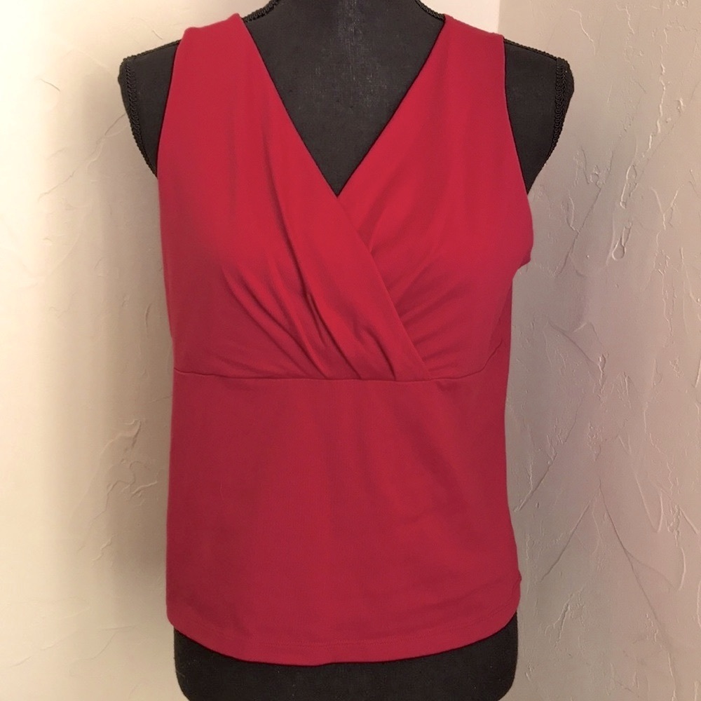 Worthington stretch V-neck blouse Size Large
